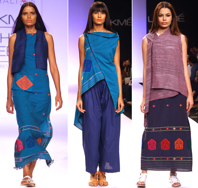 Models in Vaishali Shadangule's creations