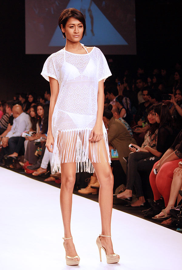 A model in a Dorothy Perkins creation