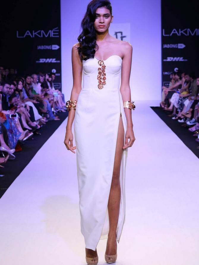 Radhika Nair in a Nikhil Thampi creation