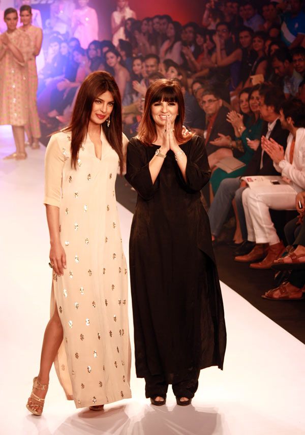 Priyanka Chopra with designer Neeta Lulla