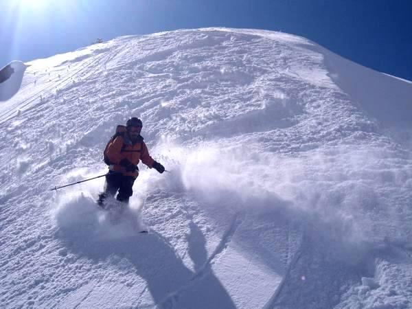 Taking the black run down all the way from 13,000+ feet