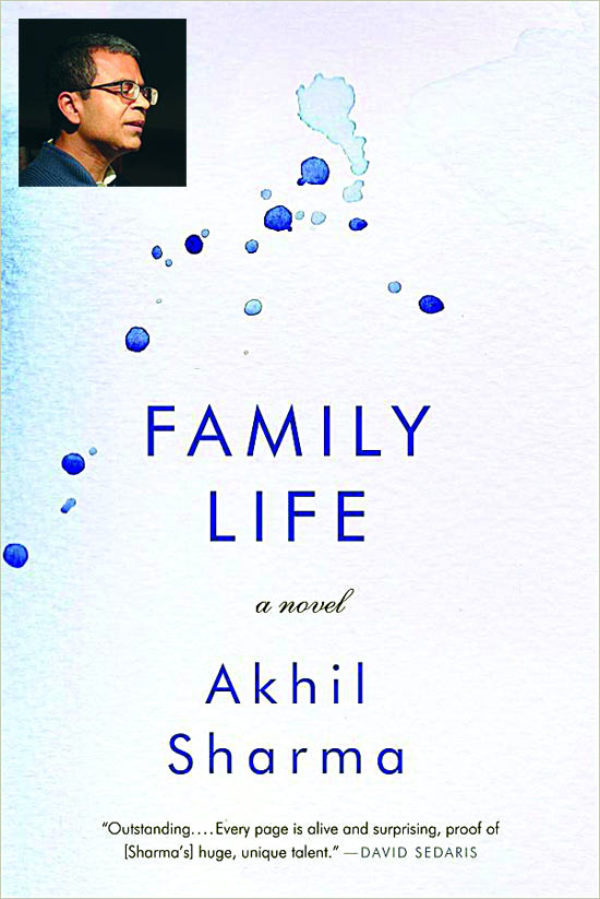 The cover of Family Life; Inset: Akhil Sharma