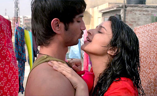 Sushant Singh Rajput and Parineeti Chopra choose to live in rather than get married in the film Shuddh Desi Romance.