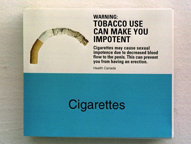 Cigarettes don't make you look macho... but they do make you... well... the picture says it all, doesn't it?