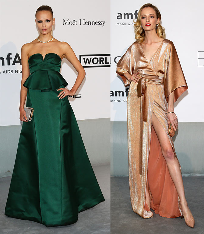 Natasha Poly and Daria Strokous at the 67th Annual Cannes Film Festival.
