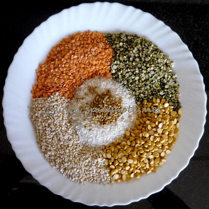 Lentil dosa process