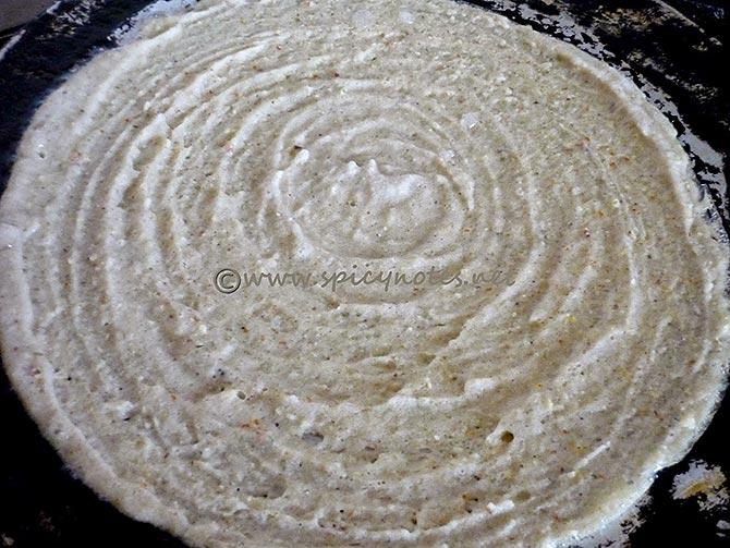 Lentil dosa process