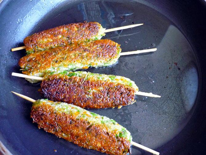 How to make veg seekh kebab