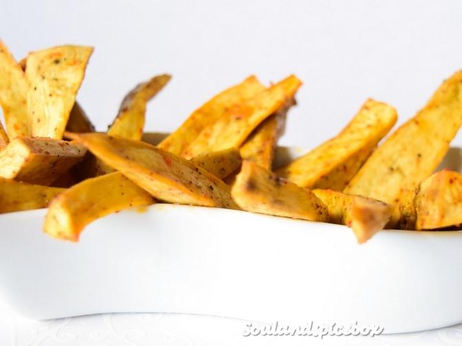 Baked sweet potato wedges