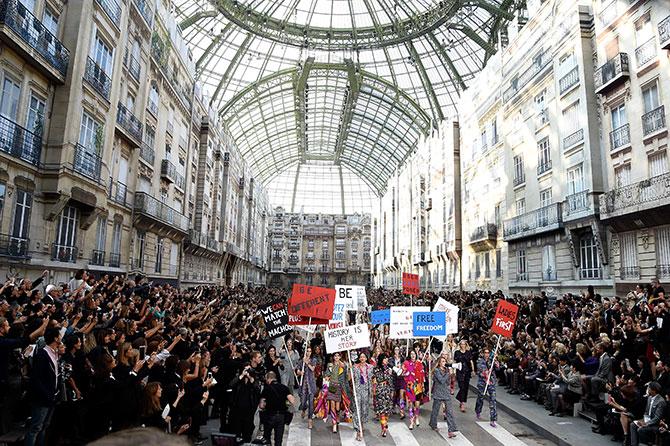 Chanel show at Paris Fashion Week