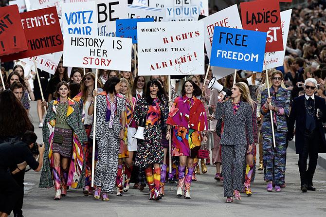 Chanel show at Paris Fashion Week