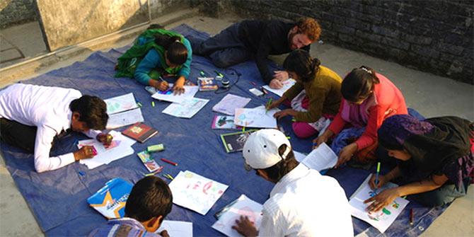 Zubin with Project Potential volunteers 