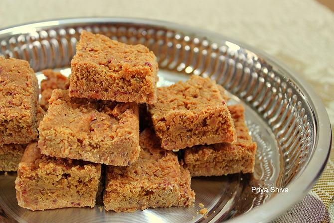 Beetroot Coconut Barfi