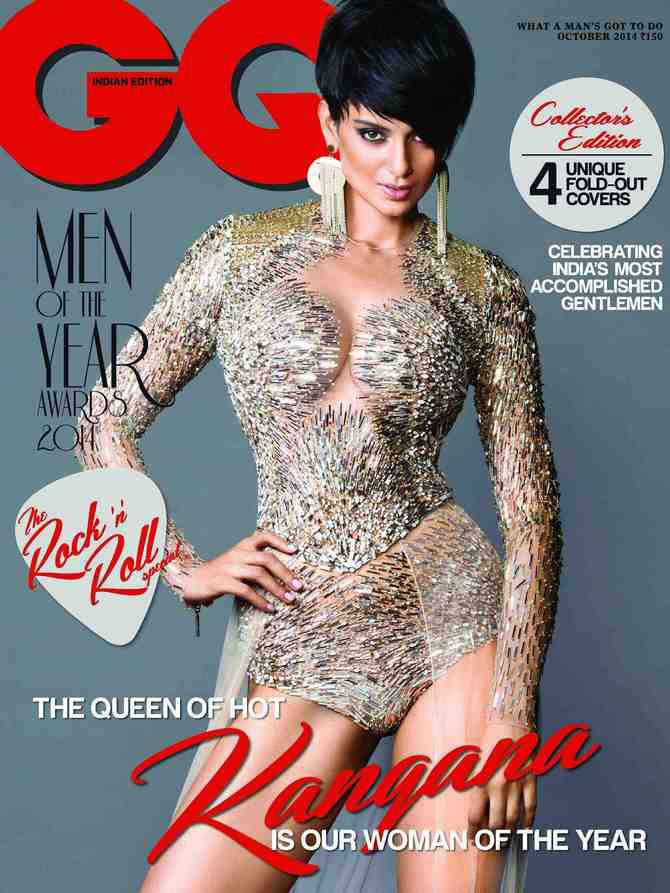 Kangana Ranaut on the cover of GQ India, October 2014 