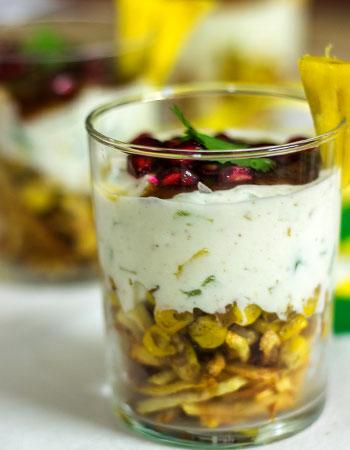 Pineapple & Corn Chaat Verrine