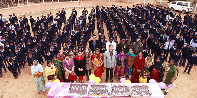 Students at the Habib Hassan High School in Brambe, Ranchi