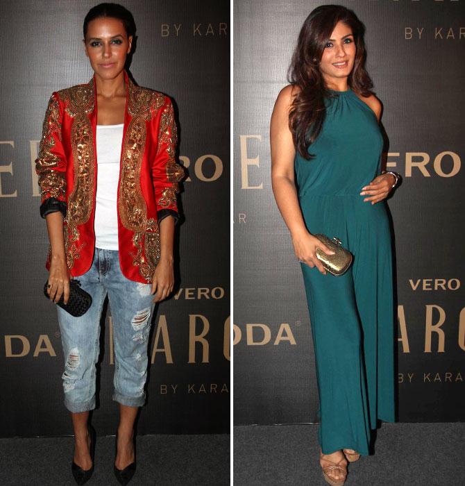 Neha Dhupia and Raveena Tandon