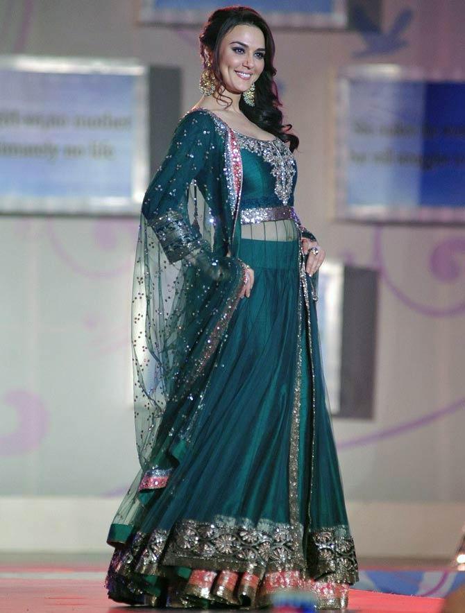 Preity Zinta in Manish Malhotra