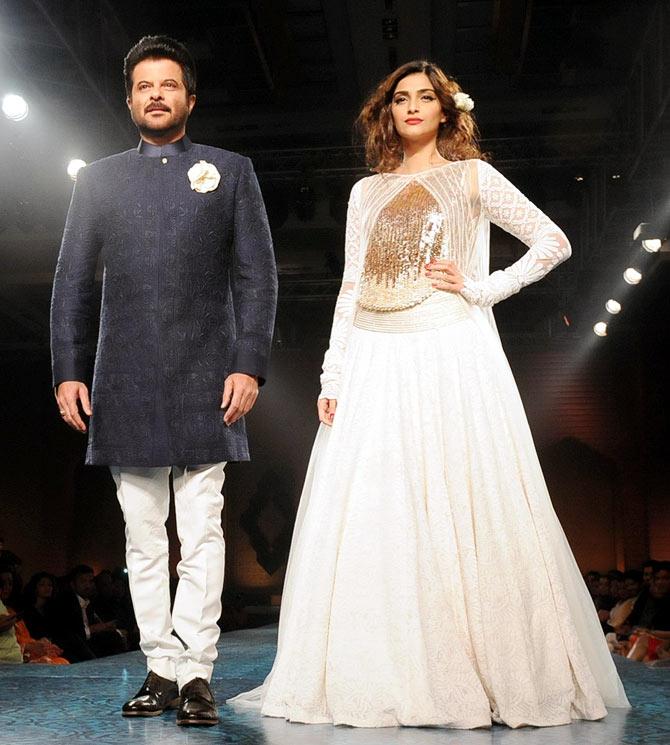 Anil and Sonam Kapoor