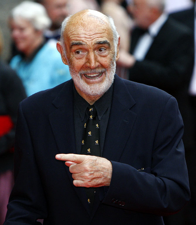 Well in his sixties, Sean Connery was voted Sexiest Man of the 20th Century. Photograph: David Moir/Reuters