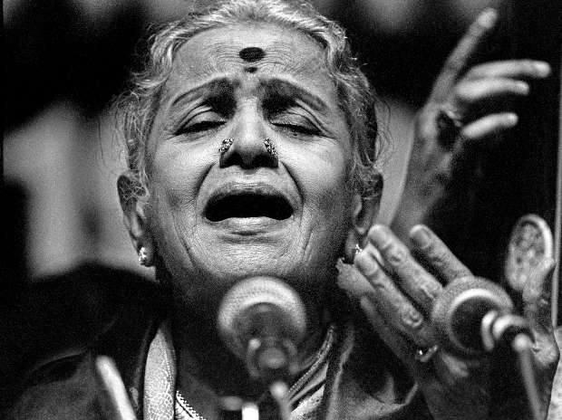 M S Subbulakshmi in concert, 1986.