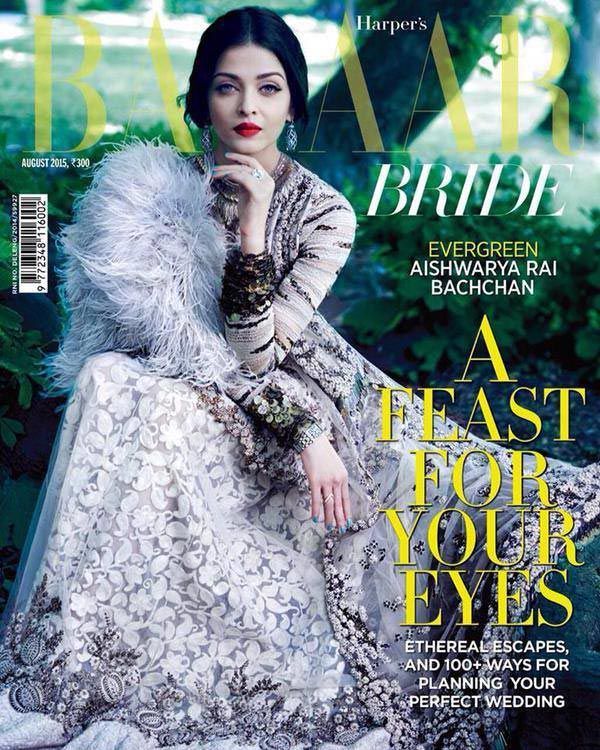 Aishwarya Rai Bachchan covers Harper's Bazaar Bride