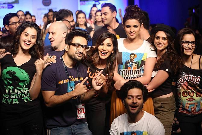 Vir Das with his models