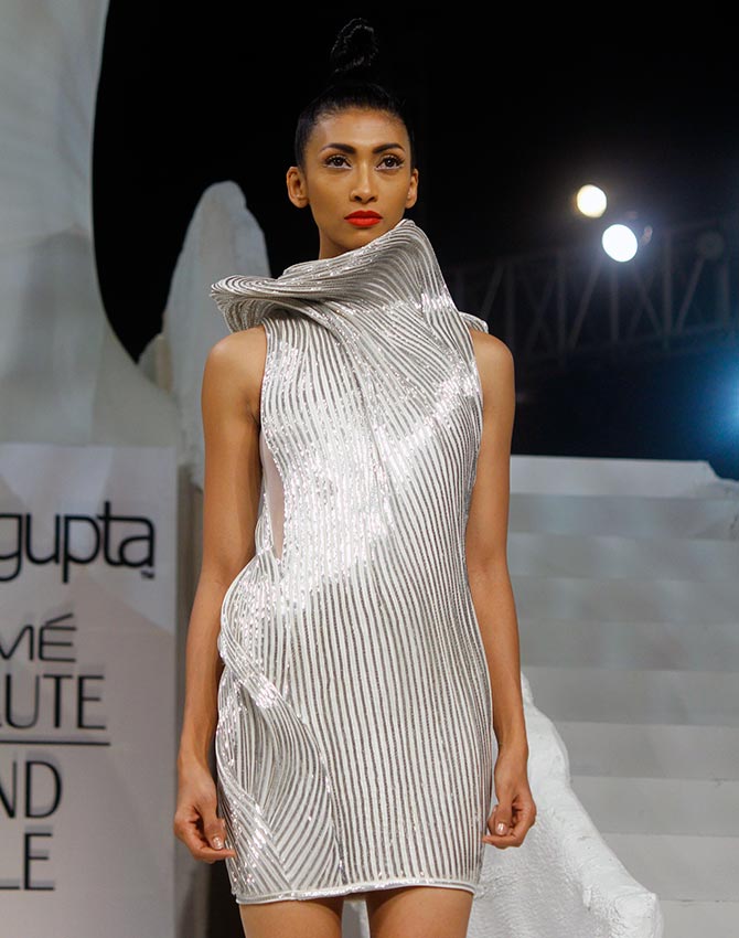 A model in Gaurav Gupta collection