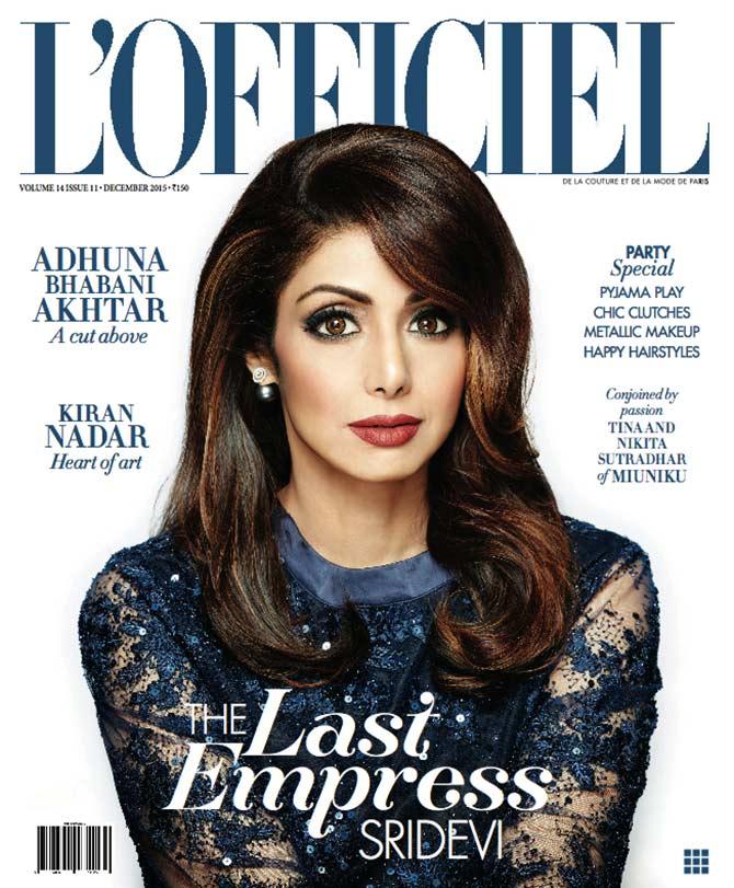 Sridevi on L'officiel India