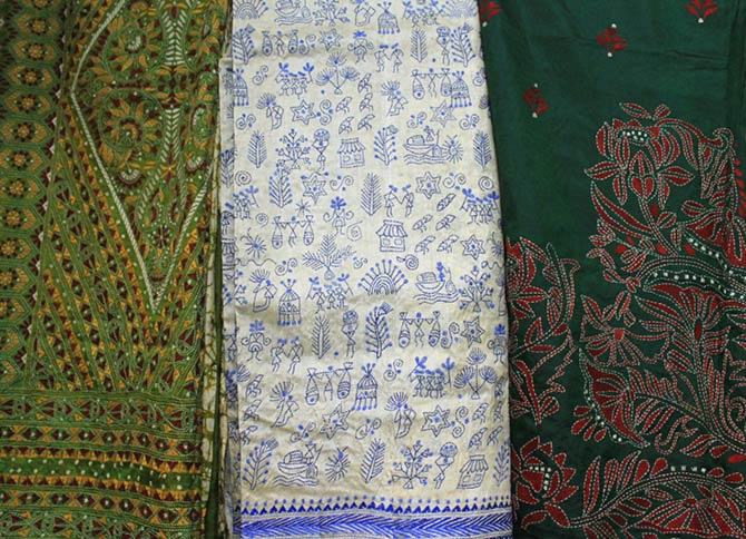 Batik and Kantha work at Shantiniketan