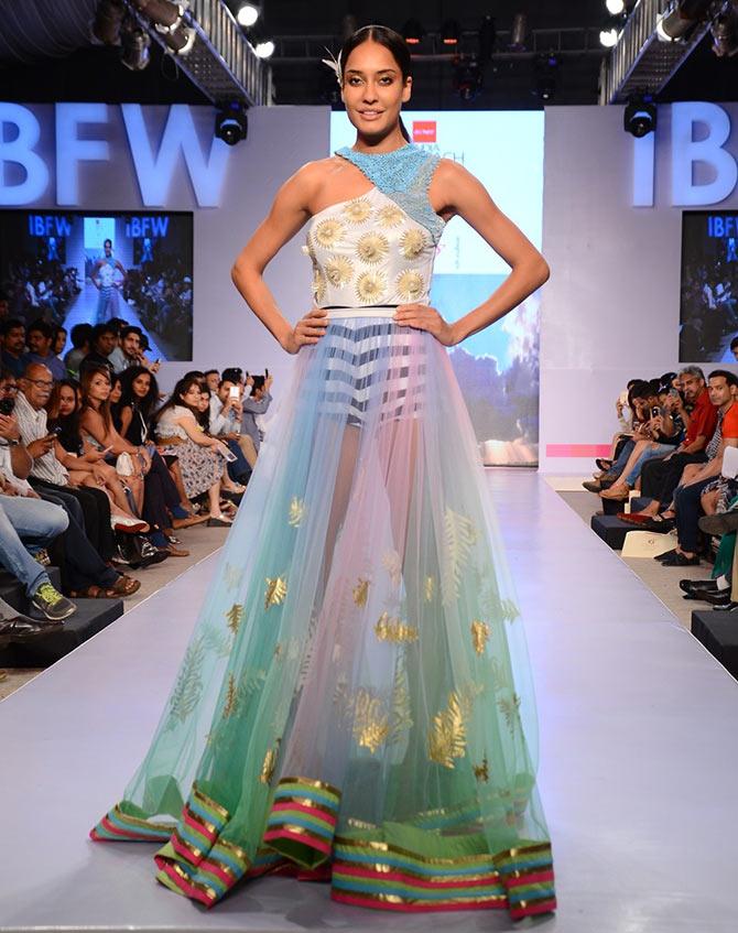 Lisa Haydon at the India Beach Fashion Week in Goa