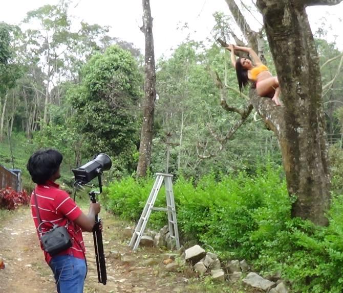 L Ramachandran's seasonal beauty concept shoot at Vaalpaarai, Kerala