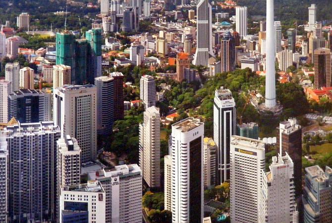 The Kuala Lumpur skyline