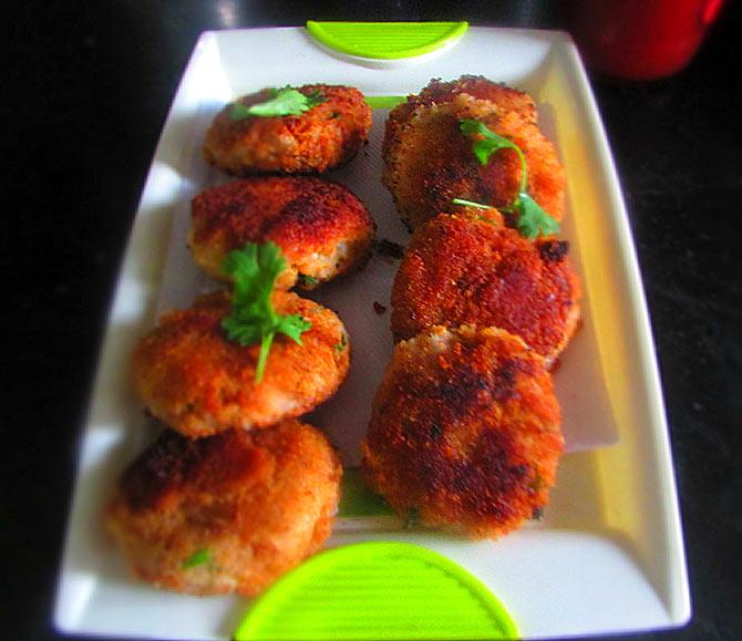 Soya Poha Cutlets