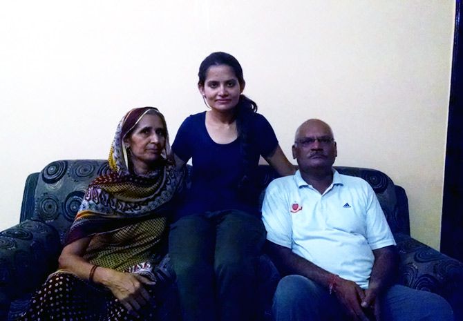 Vandana Rao with her family