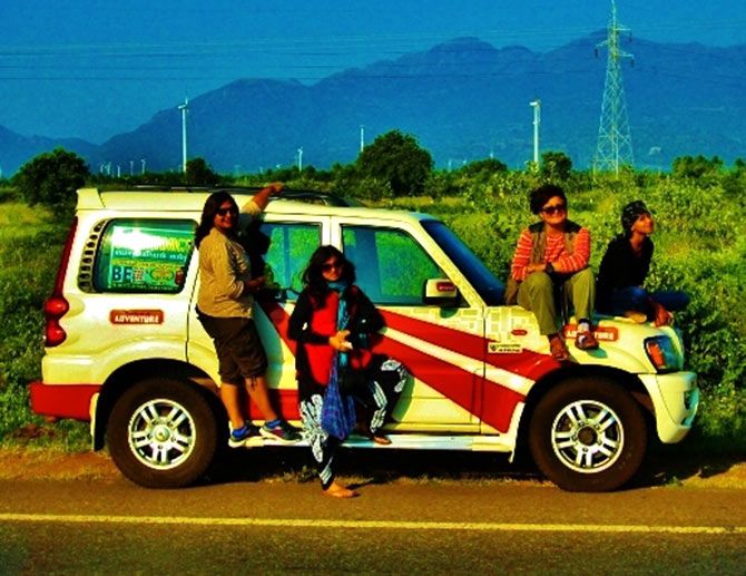 A group of seven women embarked on a road trip in January 2015