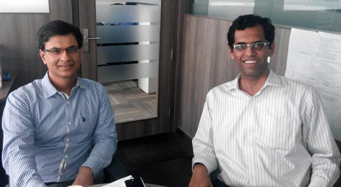 Pallav Sinha and Girish Phansalkar of MeraJob