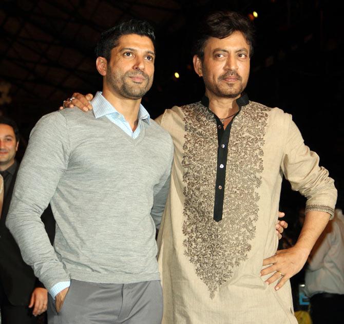 Irrfan Khan and Farhan Akhtar