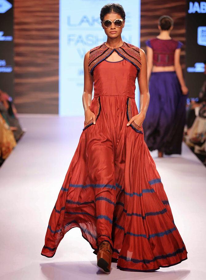 Archana Kumar in a Shruti Sancheti creation.