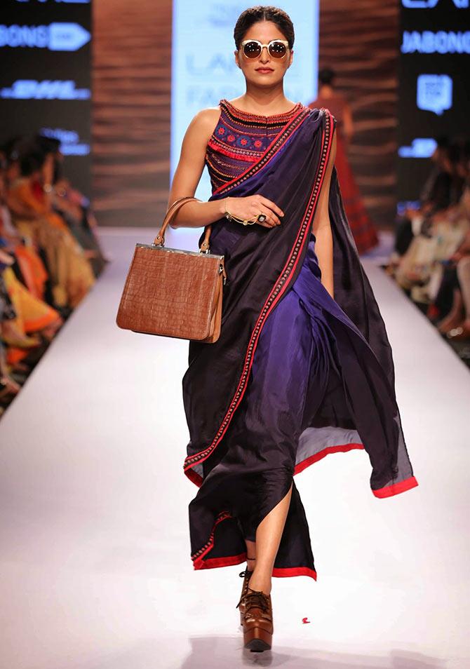 A model in a Shruti Sancheti creation.