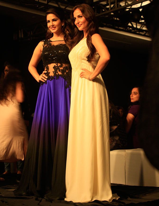 Sunny Leone and Elli Evram