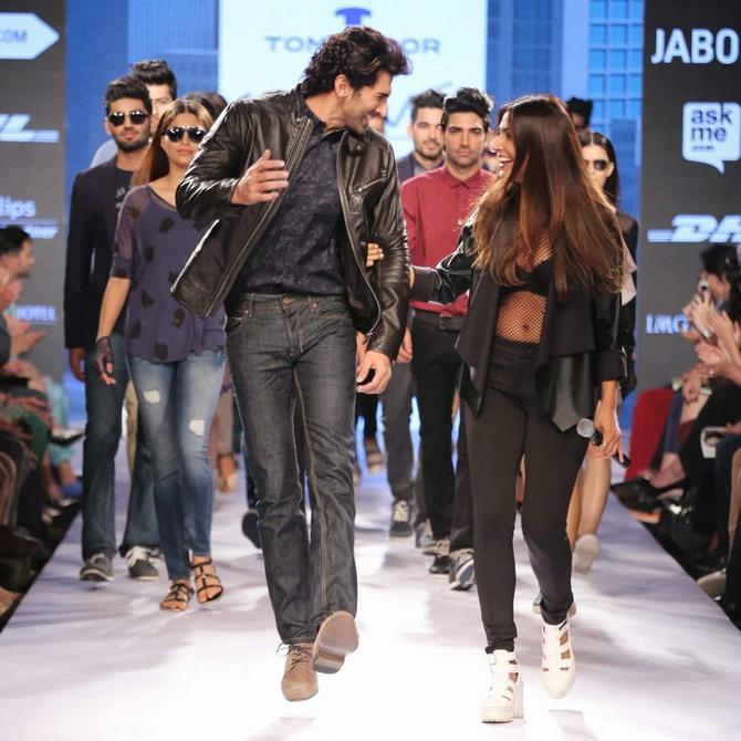 Aditya Roy Kapoor and Monica Dogra in Tom Tailor creations