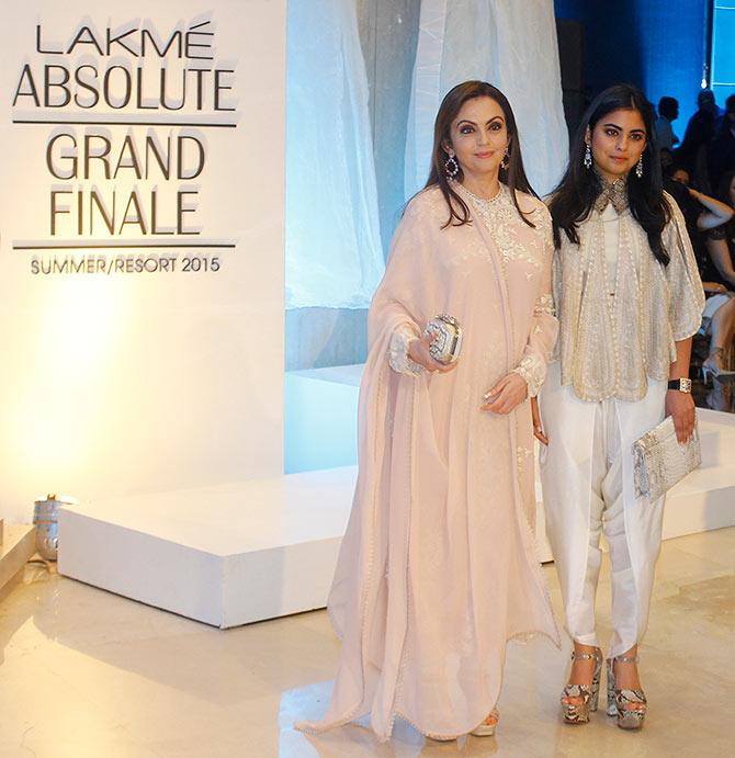 Nita Ambani with daughter Isha