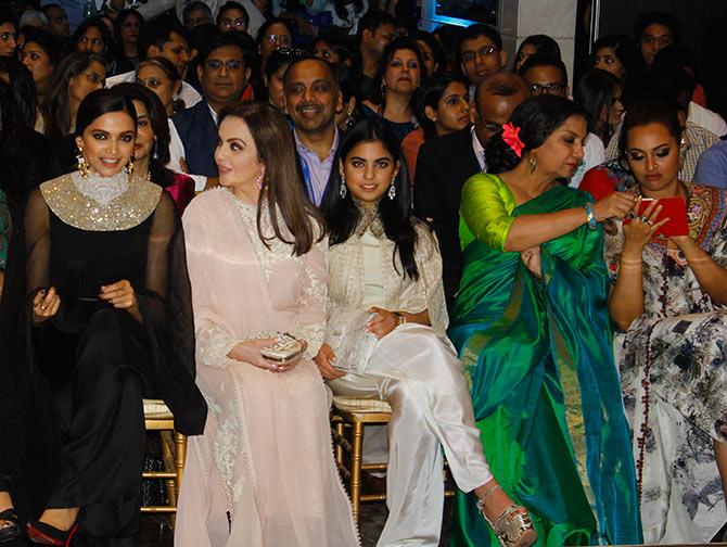 Deepika Padukone, Nita Ambani, Shabana Azmi, Sonakshi Sinha