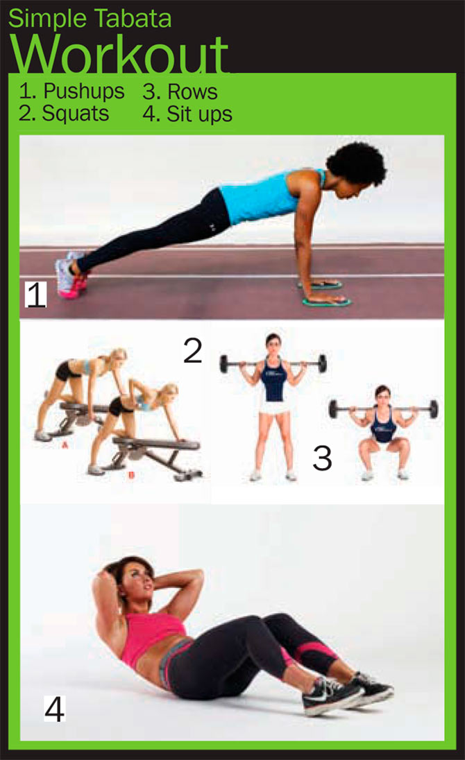 Tabata sit up cheap workout