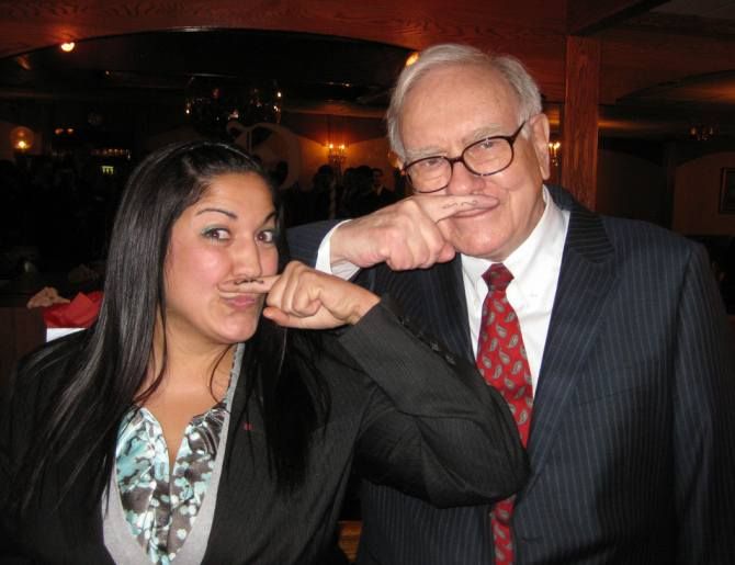 Warren Buffett with Fisher College of Business Student