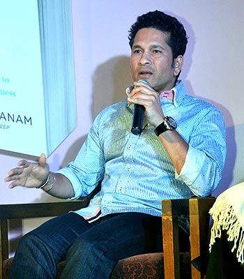 Sachin Tendulkar at the launch