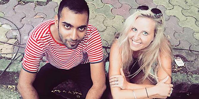 Sanket with Natalie Gordon