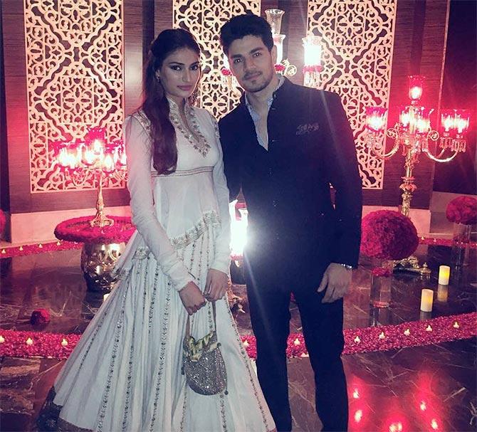 Athiya Shetty and Sooraj Pancholi at the wedding do 