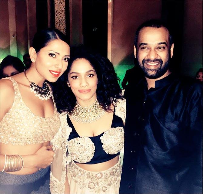 Candice Pinto with Masaba Gupta 